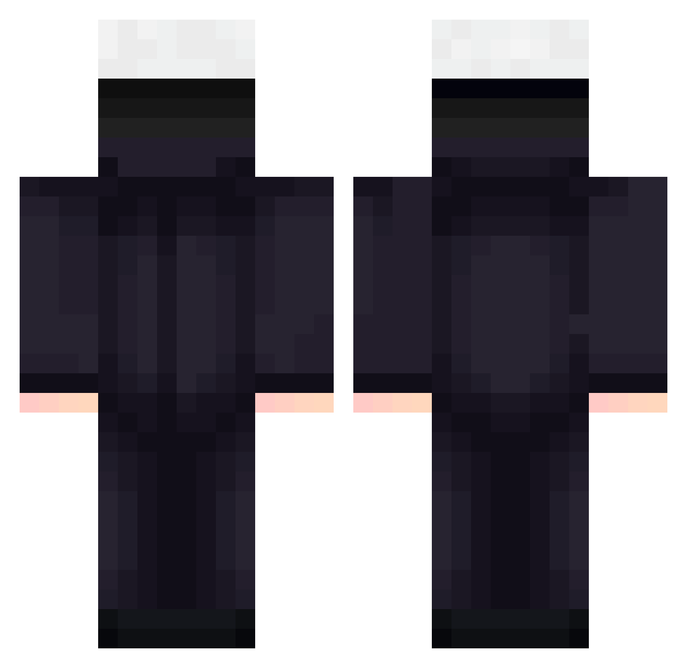 thirty5hundred Minecraft skin, front and back view