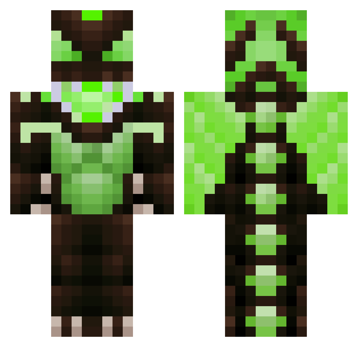 Tagsy87 Minecraft skin, front and back view