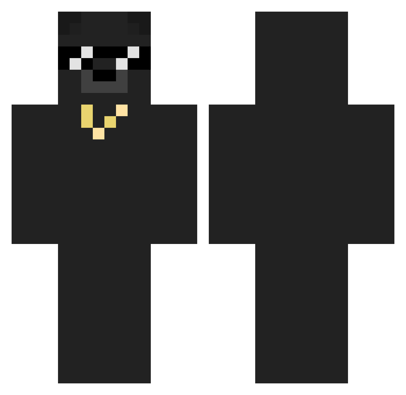 YoitsREH Minecraft skin, front and back view