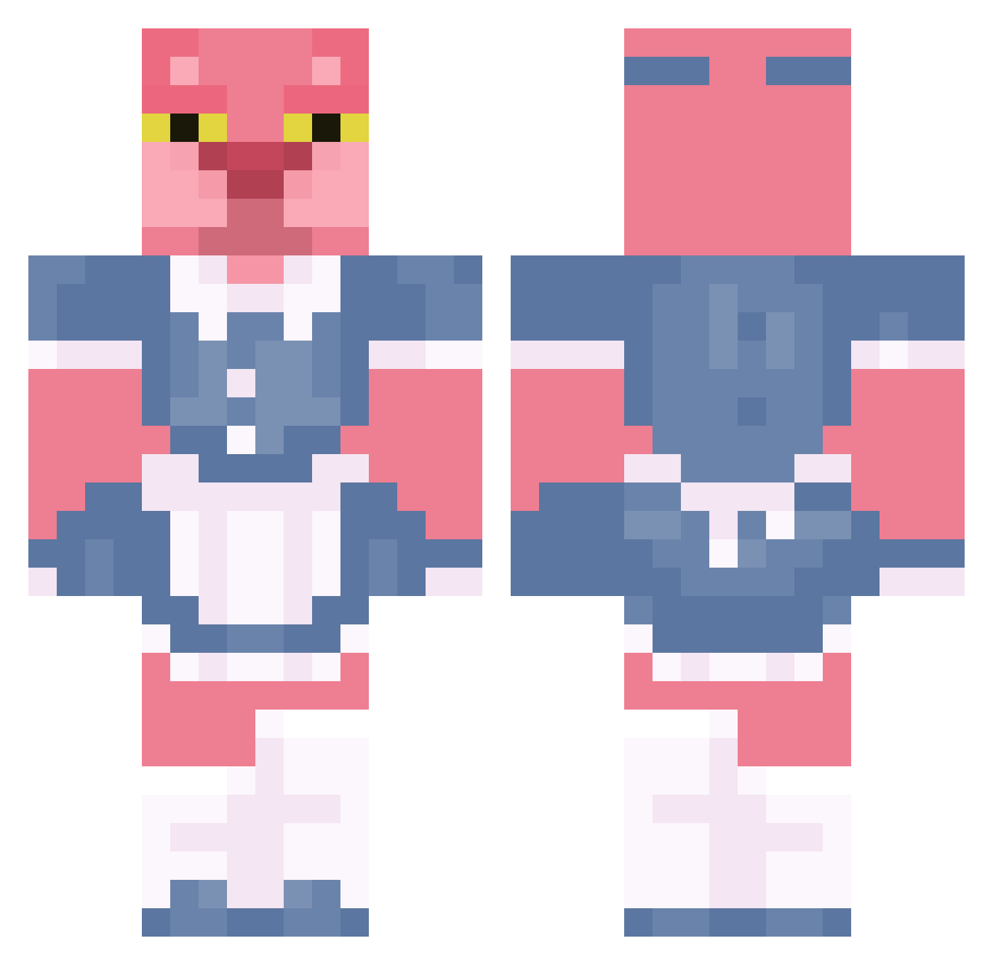 pansyaaaaa Minecraft skin, front and back view