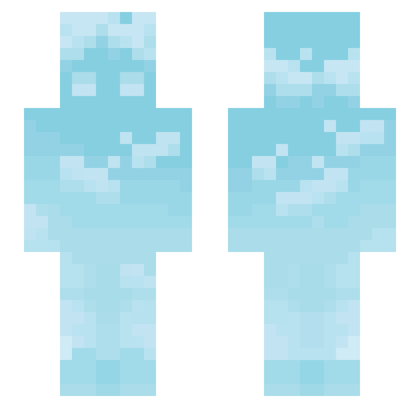 MC_Bot542 Minecraft skin, front and back view