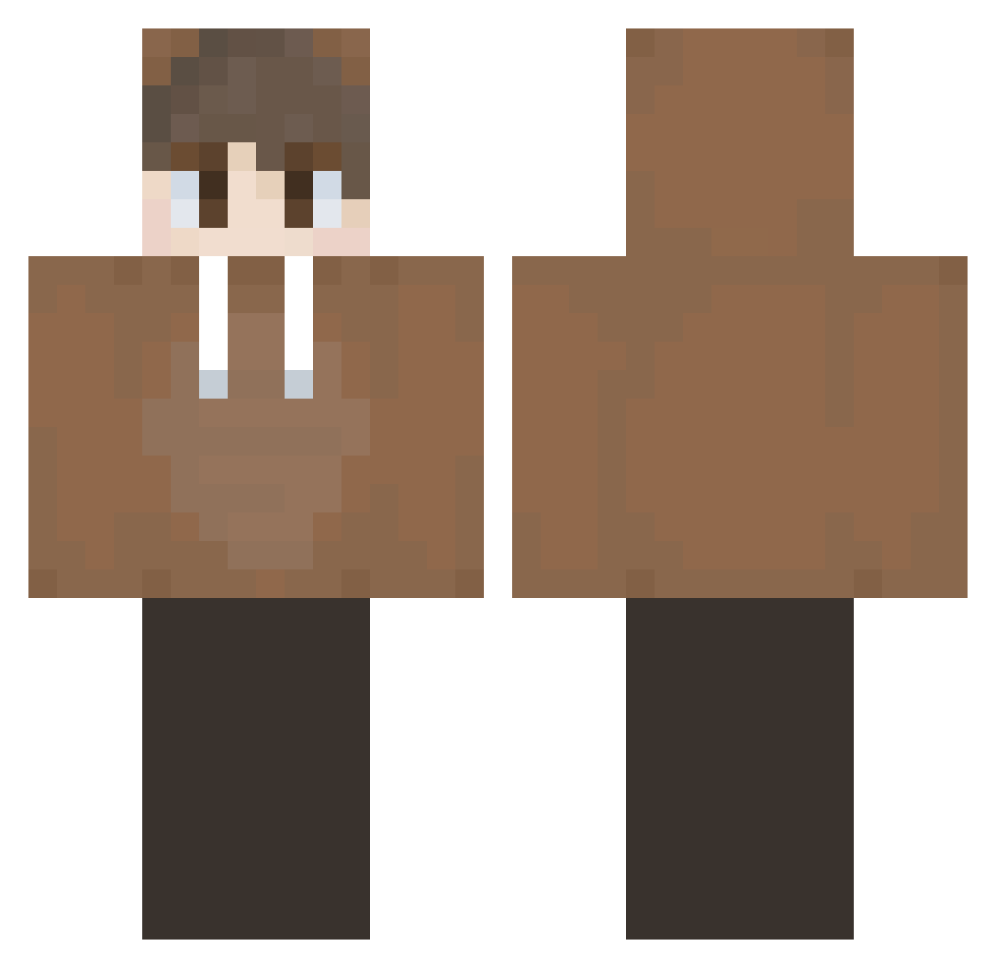 _Theb Minecraft skin, front and back view
