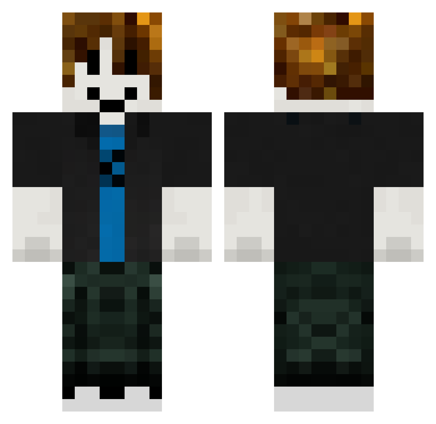 raulzitototoso Minecraft skin, front and back view