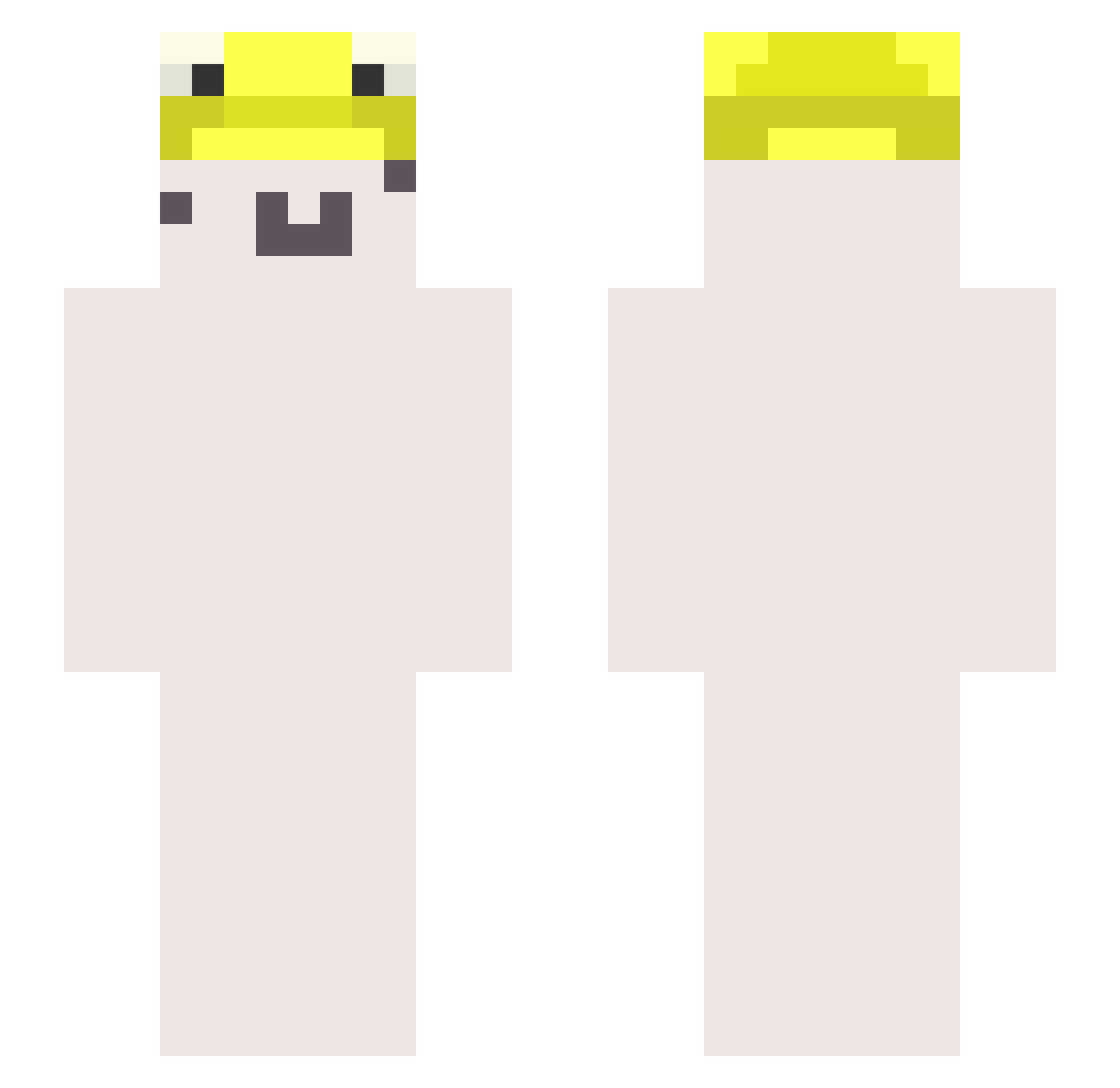TitoPlech Minecraft skin, front and back view