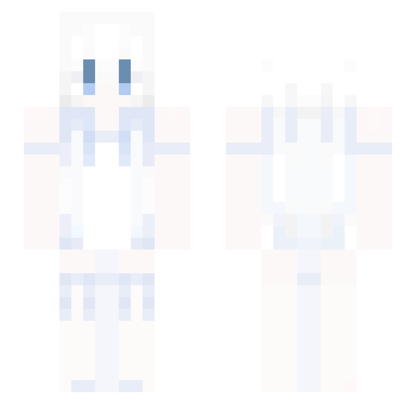 xiao_baina Minecraft skin, front and back view