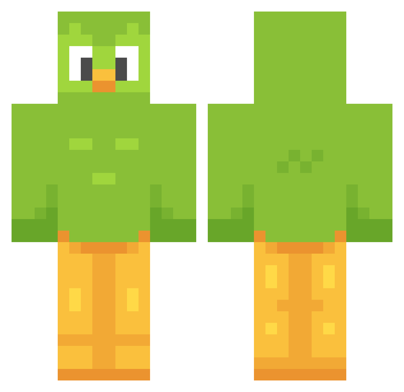 Kashipam5566 Minecraft skin, front and back view