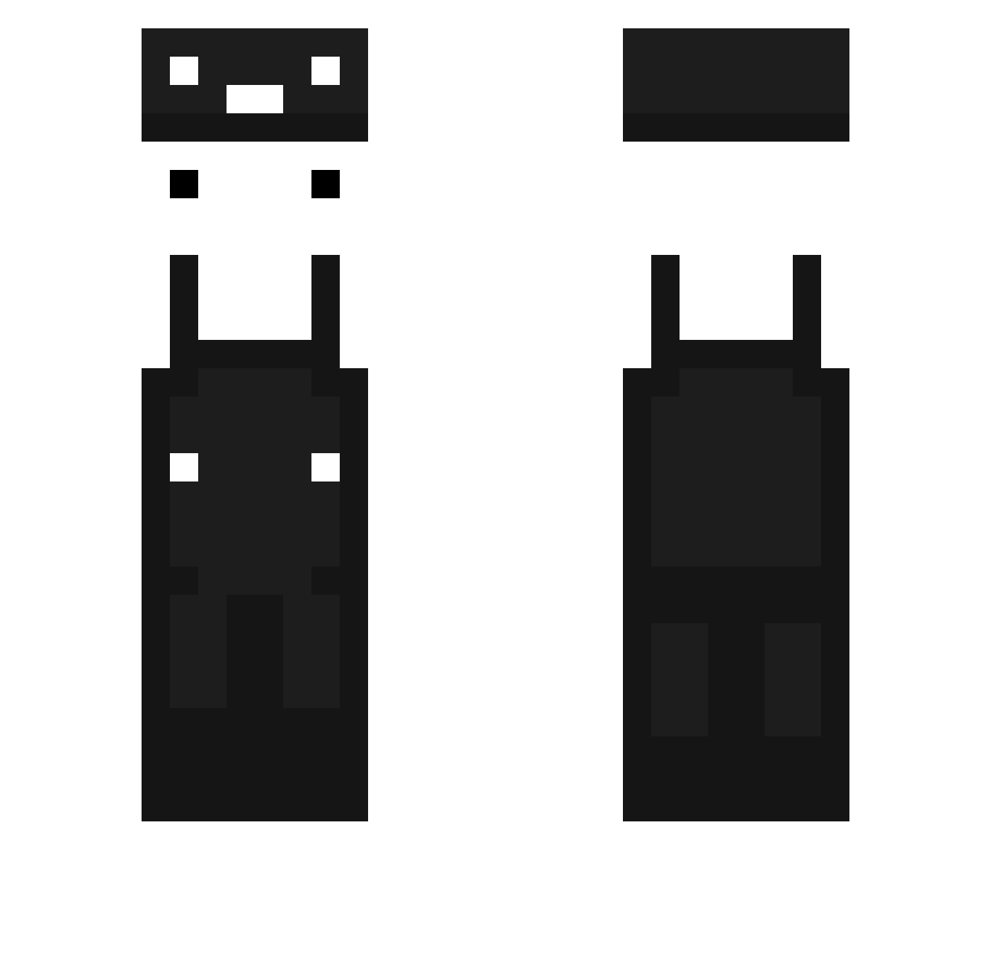 Konradzik2017 Minecraft skin, front and back view