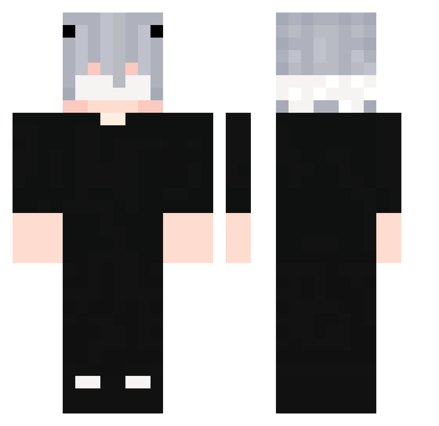 wulia Minecraft skin, front and back view