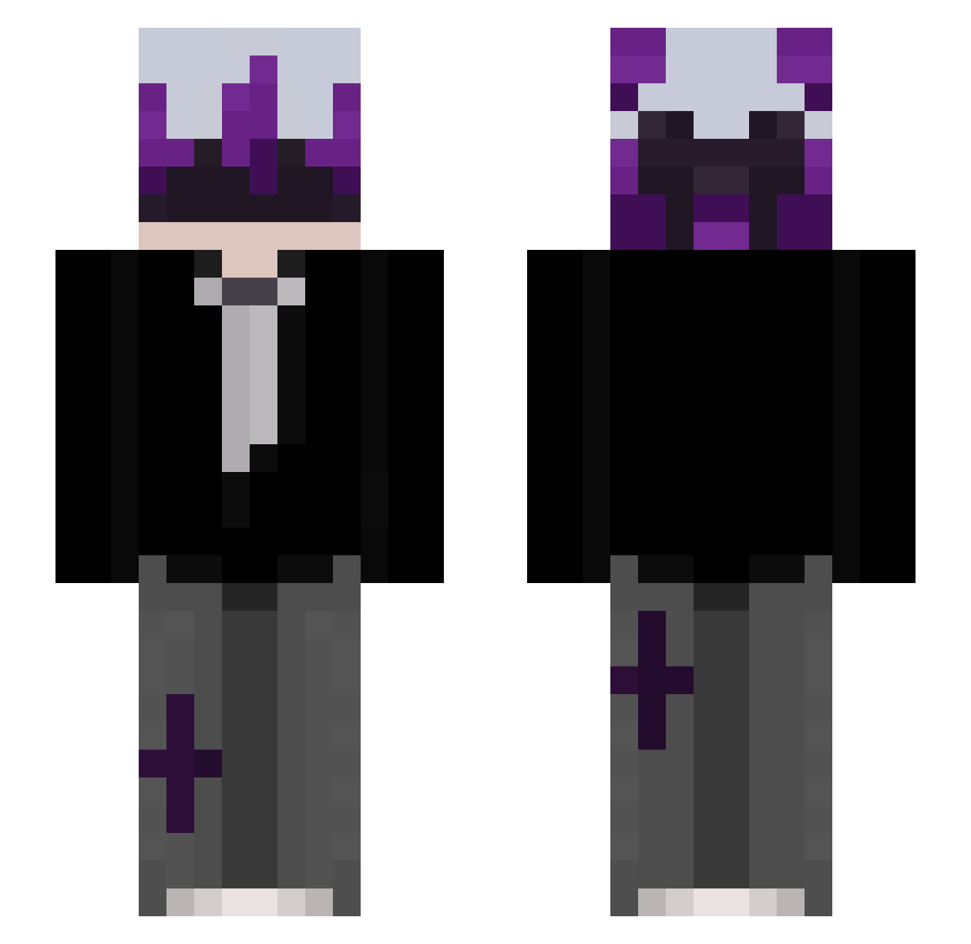 kosma1 Minecraft skin, front and back view