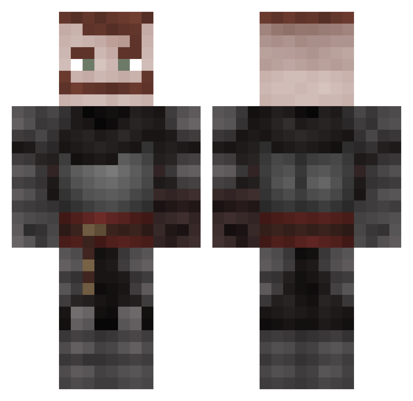 Timotheuuus Minecraft skin, front and back view
