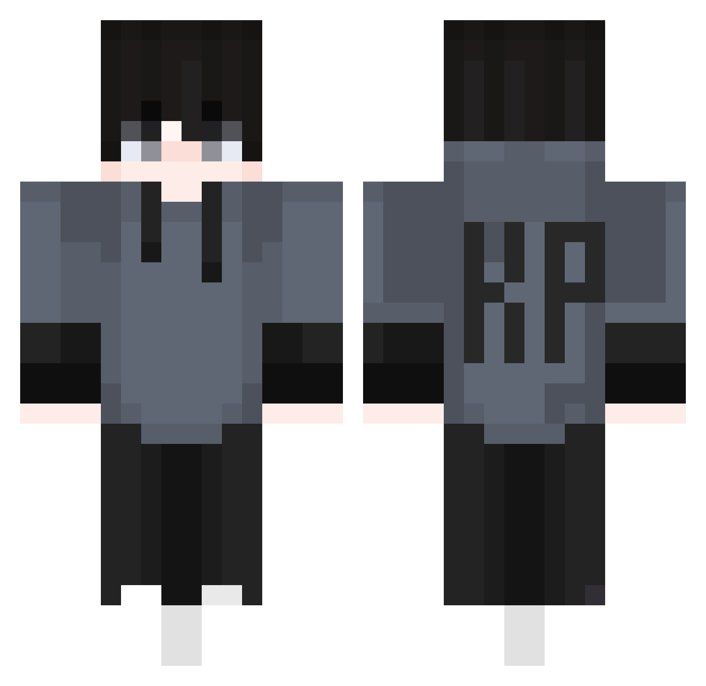 santyRCH Minecraft skin, front and back view
