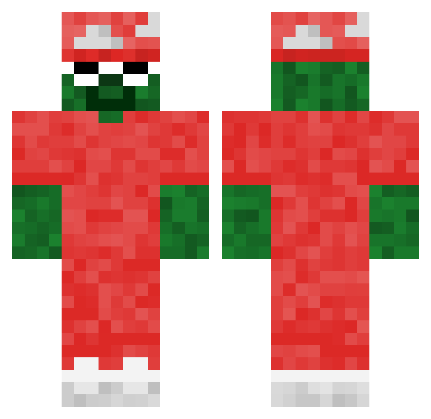 kaktus62 Minecraft skin, front and back view