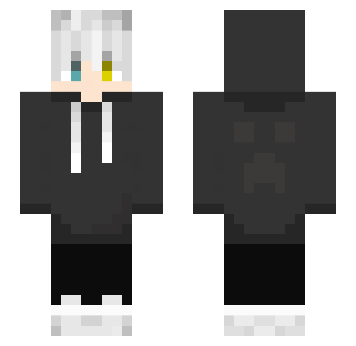 Uncle_Chen Minecraft skin, front and back view