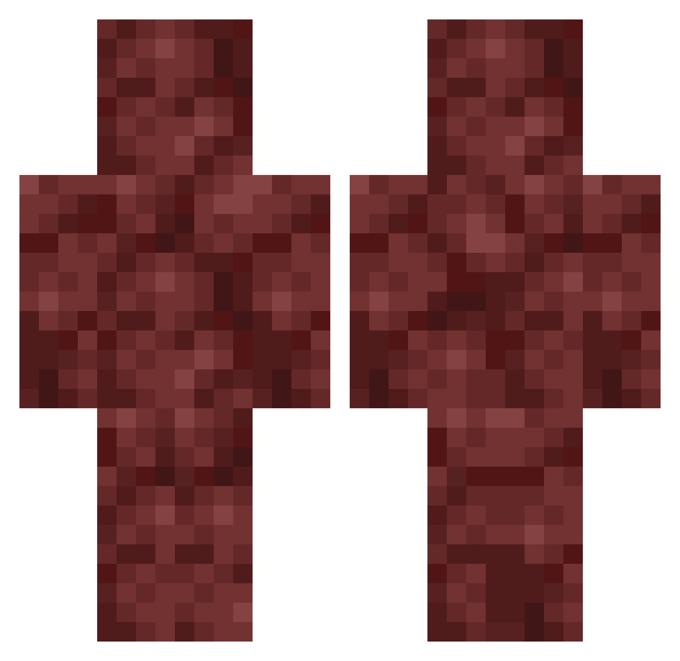 poset Minecraft skin, front and back view