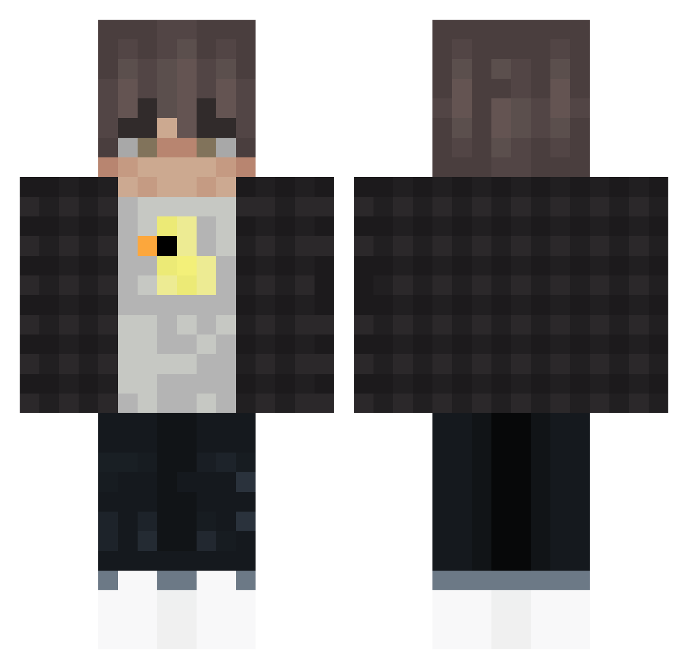 spiulkolotx Minecraft skin, front and back view