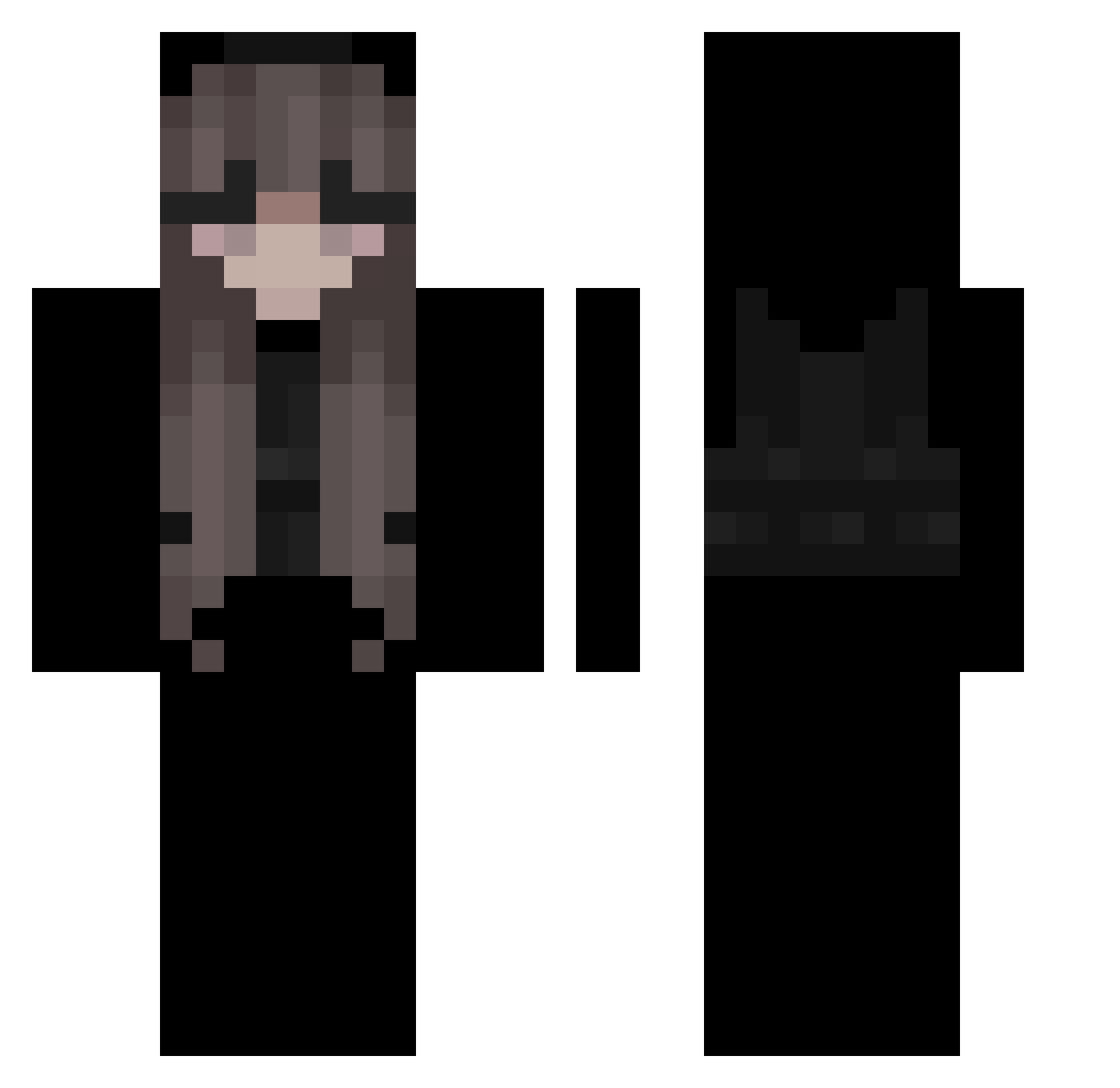 xvoliwkavx Minecraft skin, front and back view