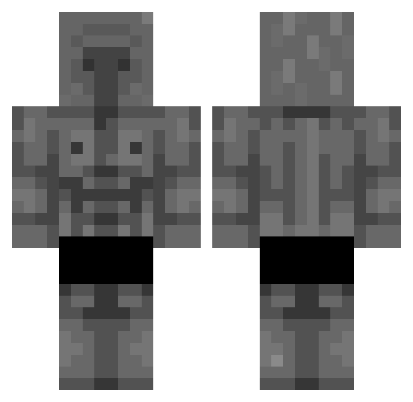 Mano_CApivara Minecraft skin, front and back view