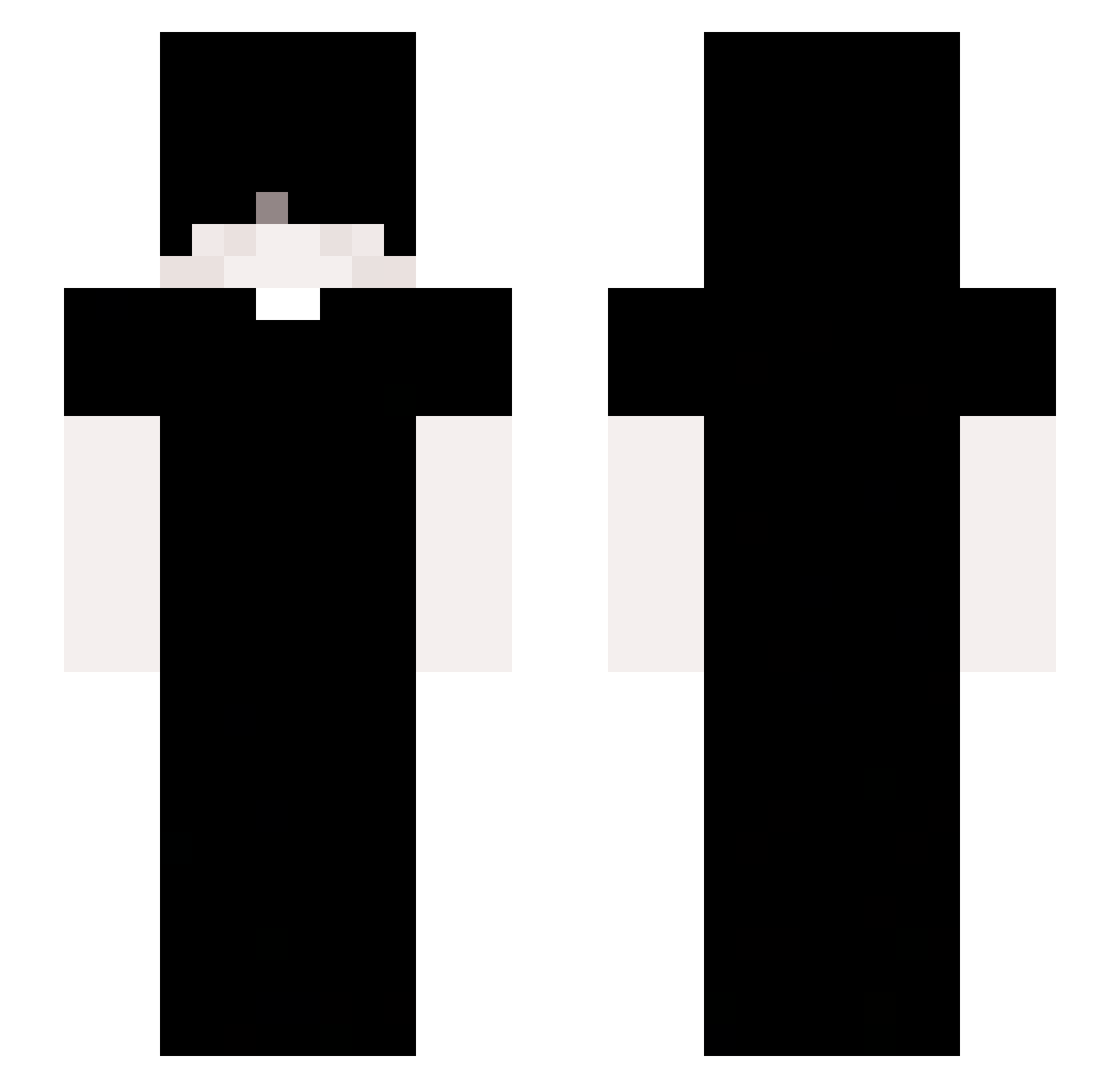 Superior_jet Minecraft skin, front and back view