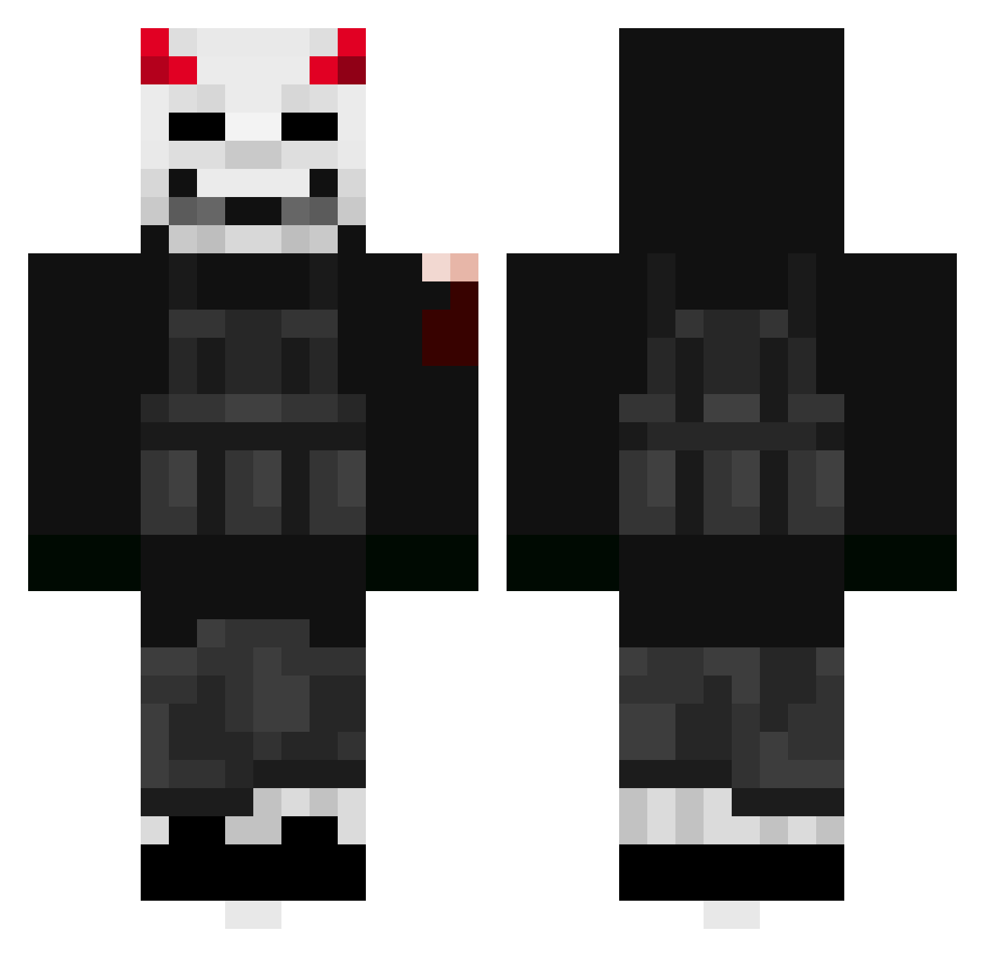 Gabulson17 Minecraft skin, front and back view