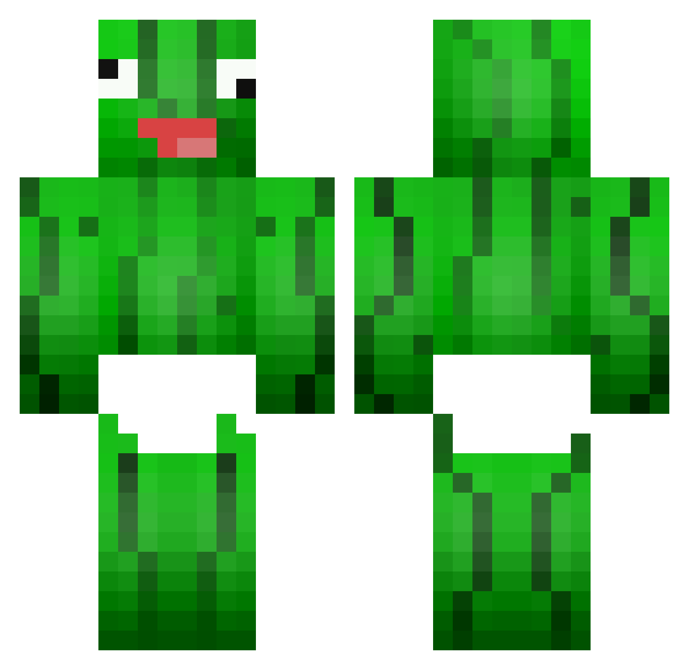 HushedKey644305 Minecraft skin, front and back view
