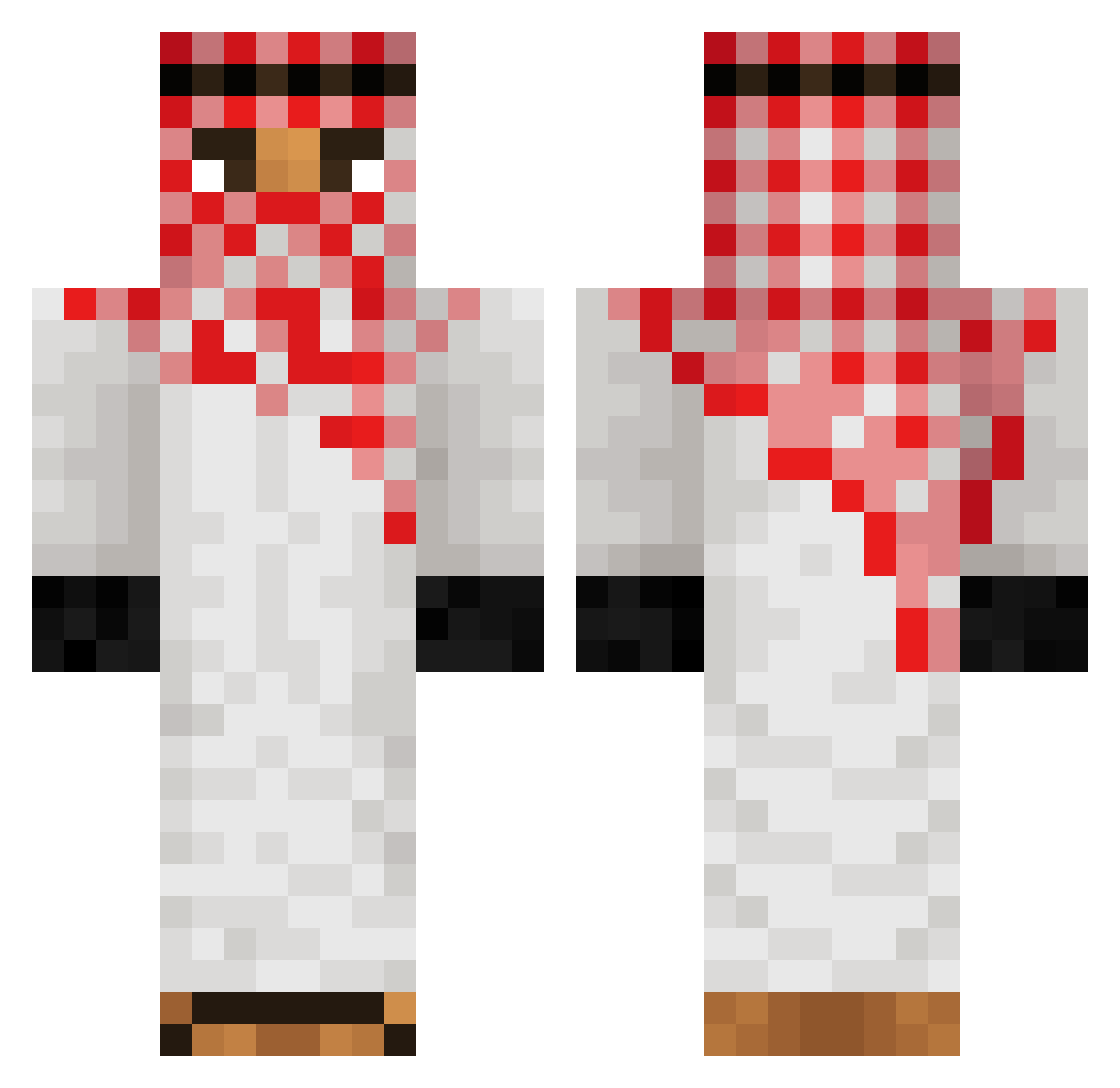 dogsoup1 Minecraft skin, front and back view