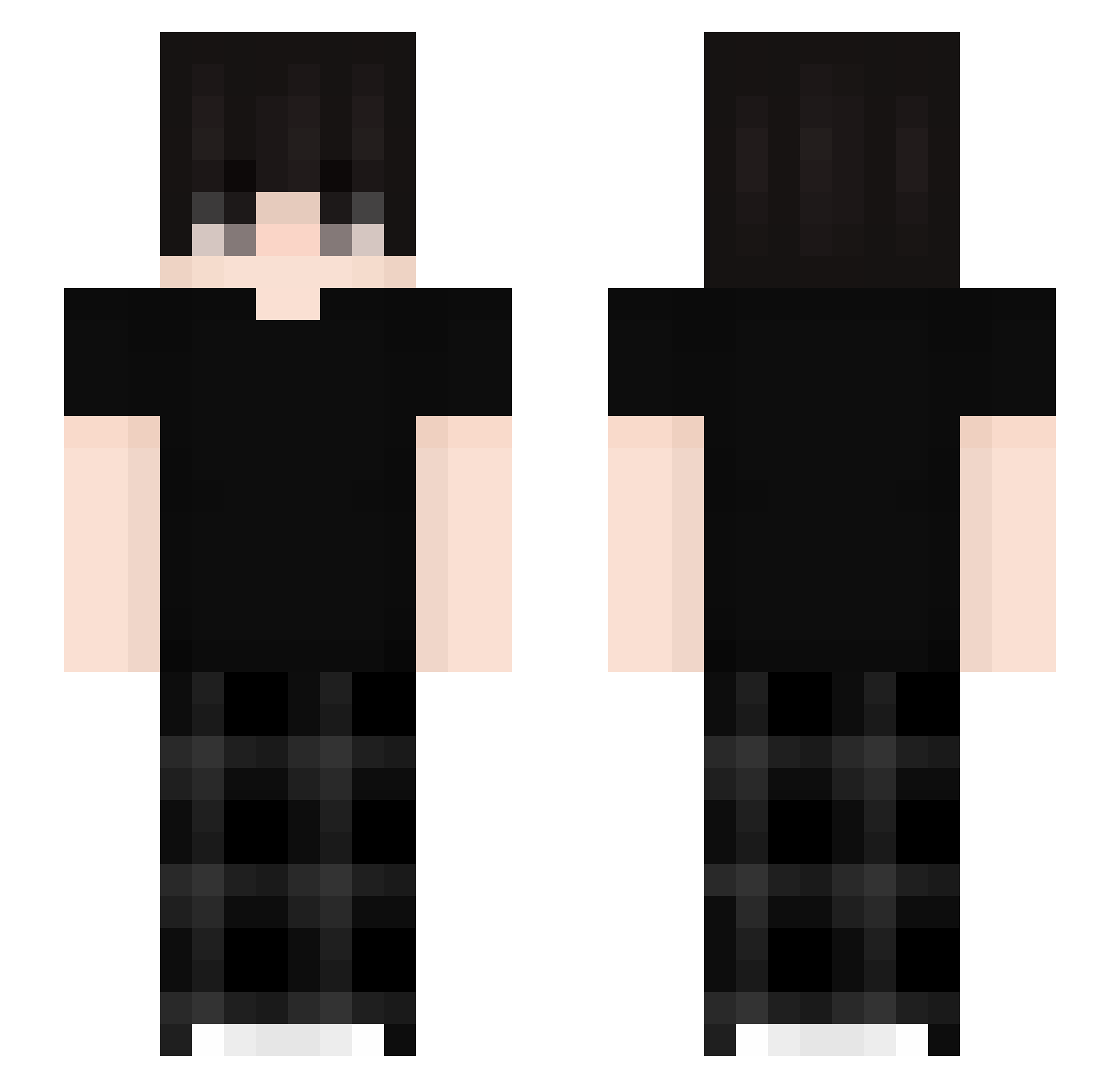 elchateo7 Minecraft skin, front and back view