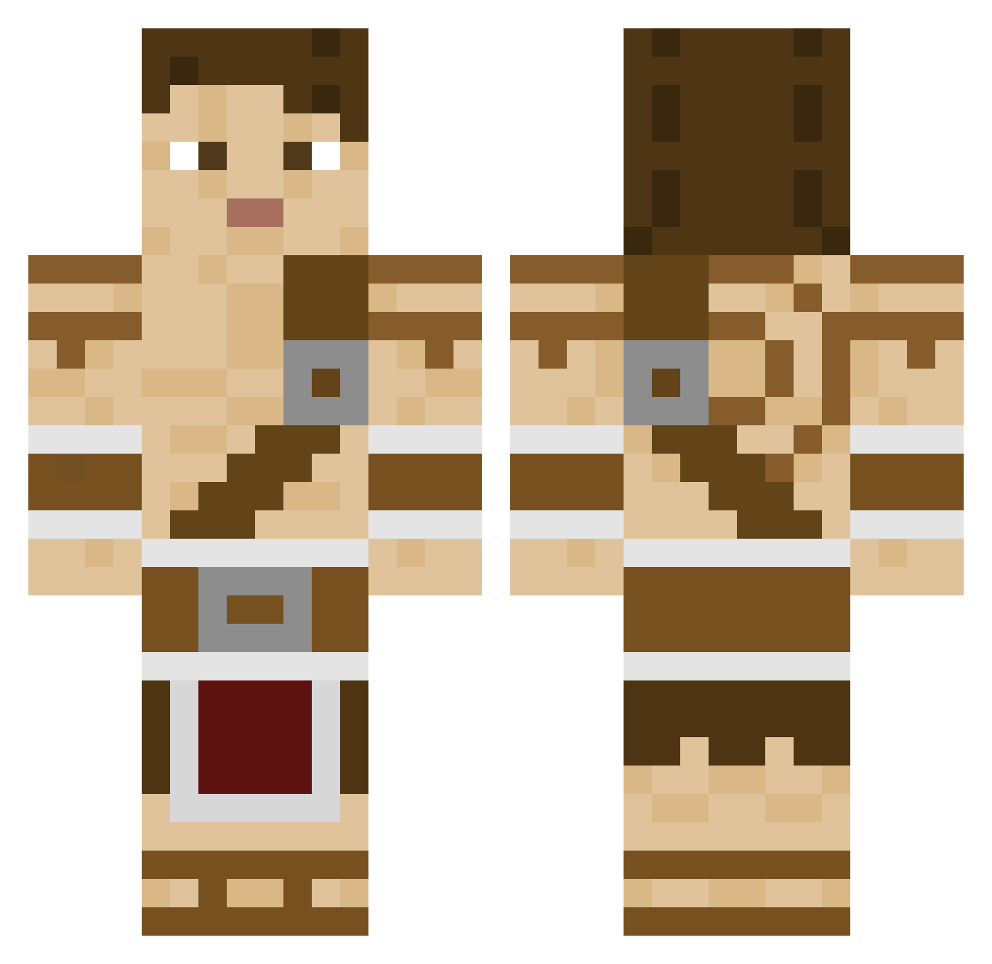 J01tz Minecraft skin, front and back view