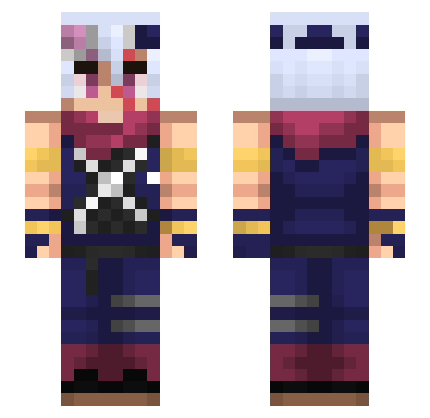 Fart_Whiff Minecraft skin, front and back view