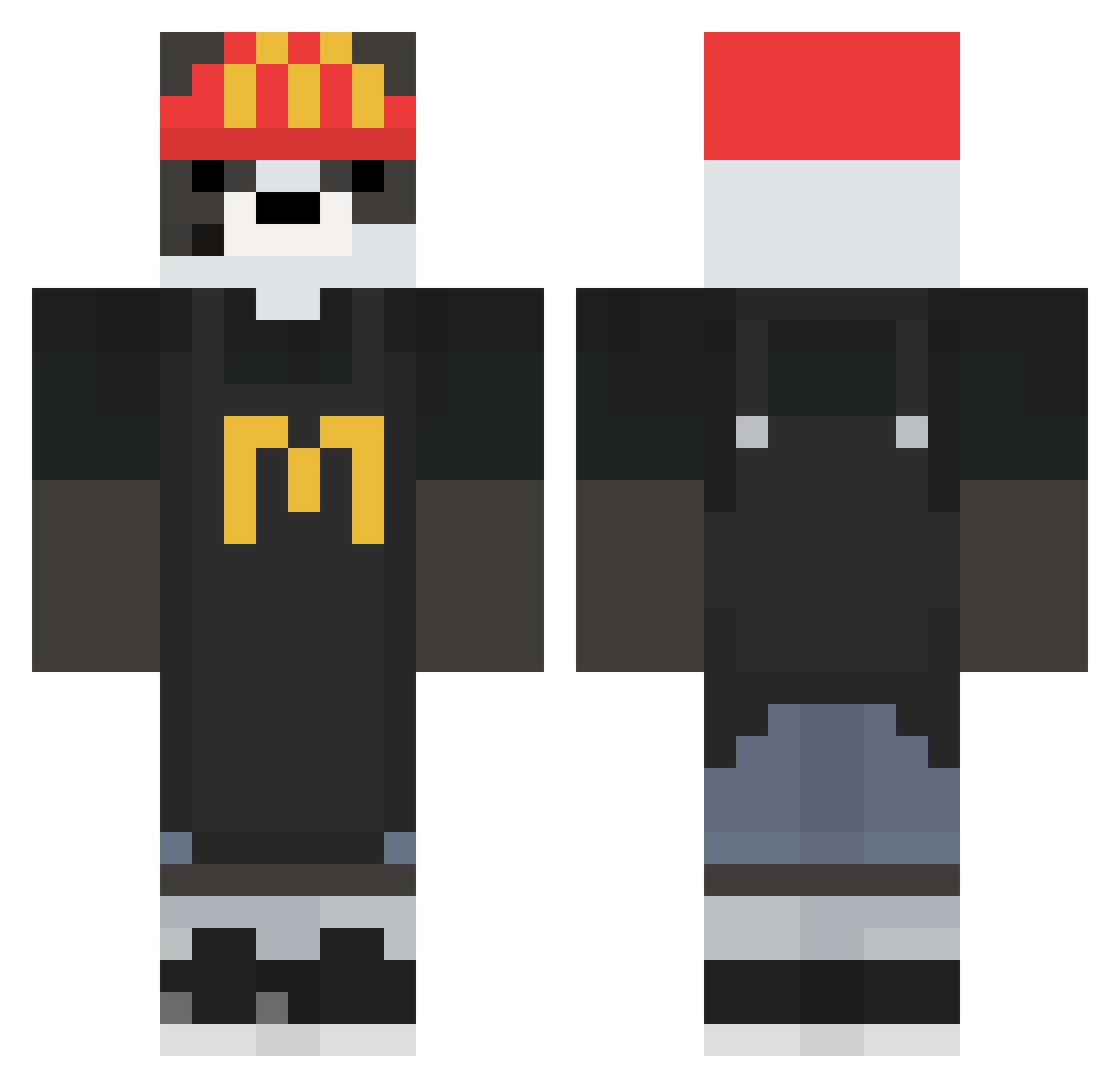 gerardotorrente Minecraft skin, front and back view