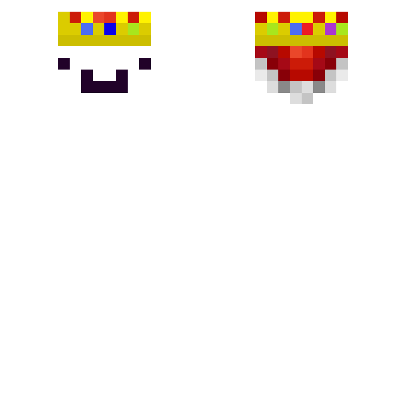aussies11 Minecraft skin, front and back view