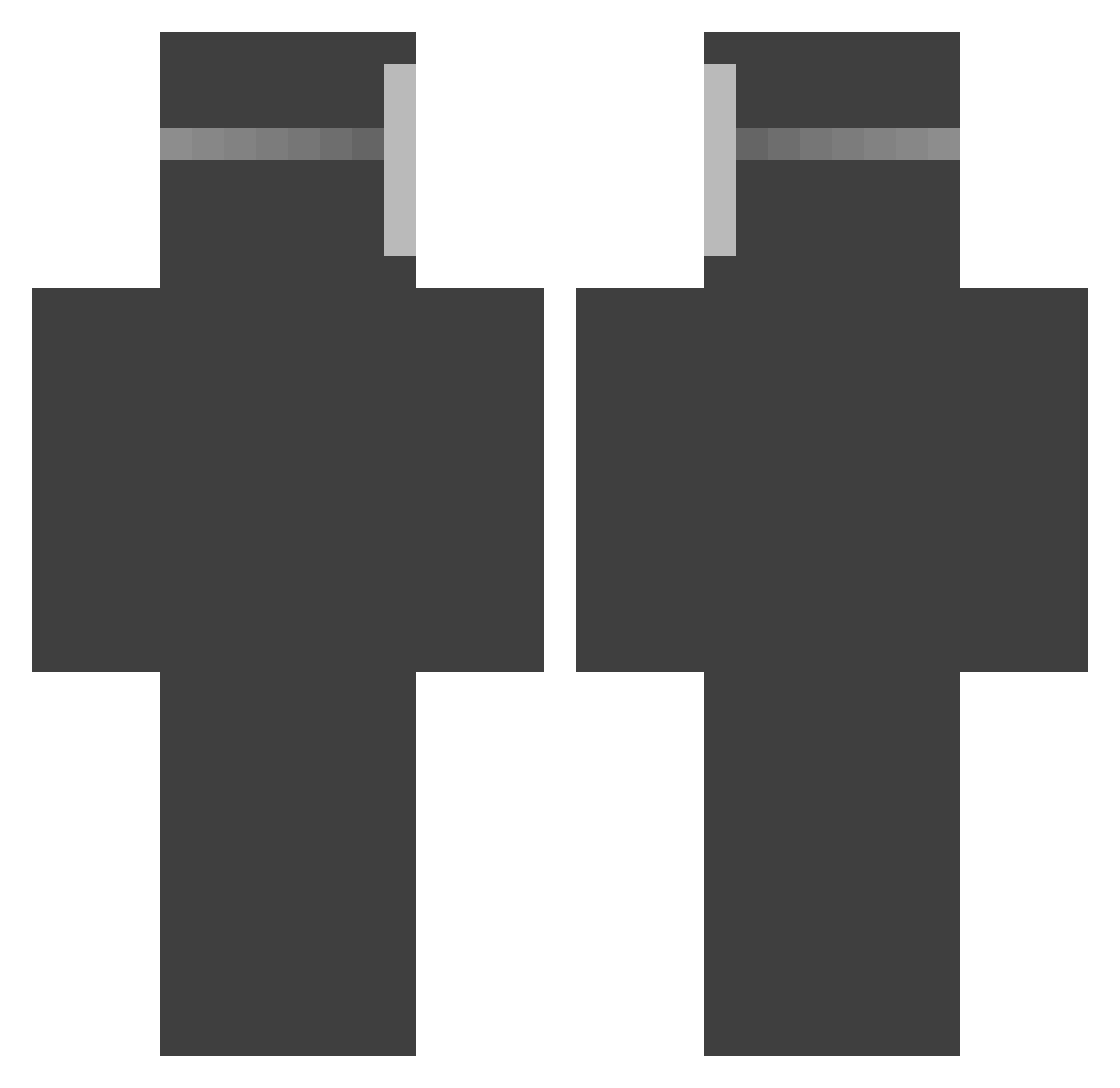 sh0310 Minecraft skin, front and back view