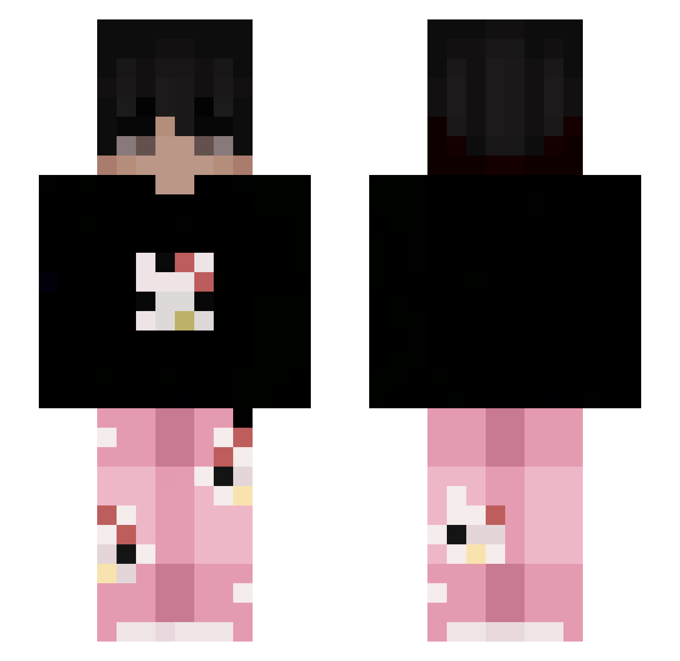 1_Syco Minecraft skin, front and back view