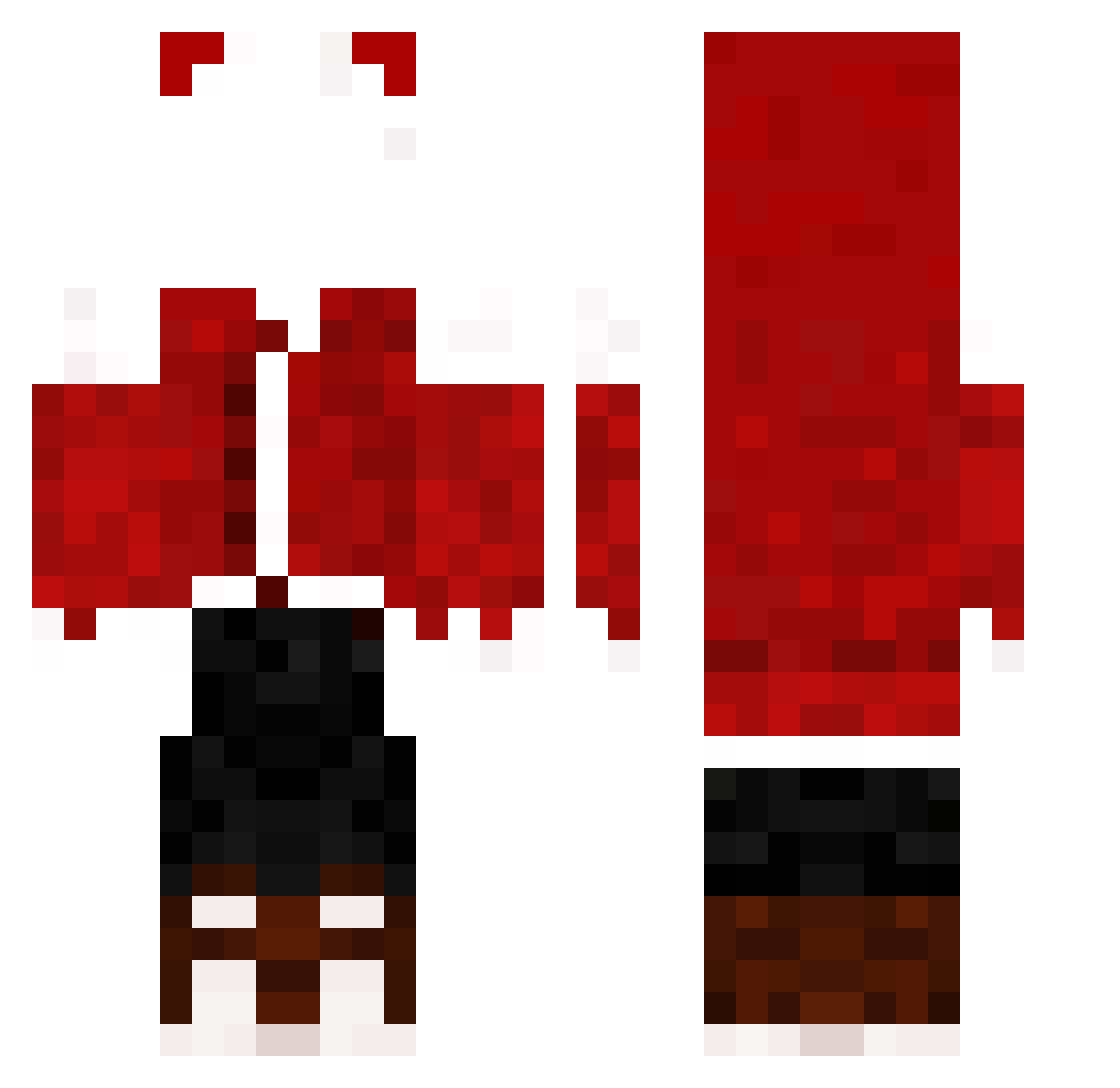 TheElderO Minecraft skin, front and back view
