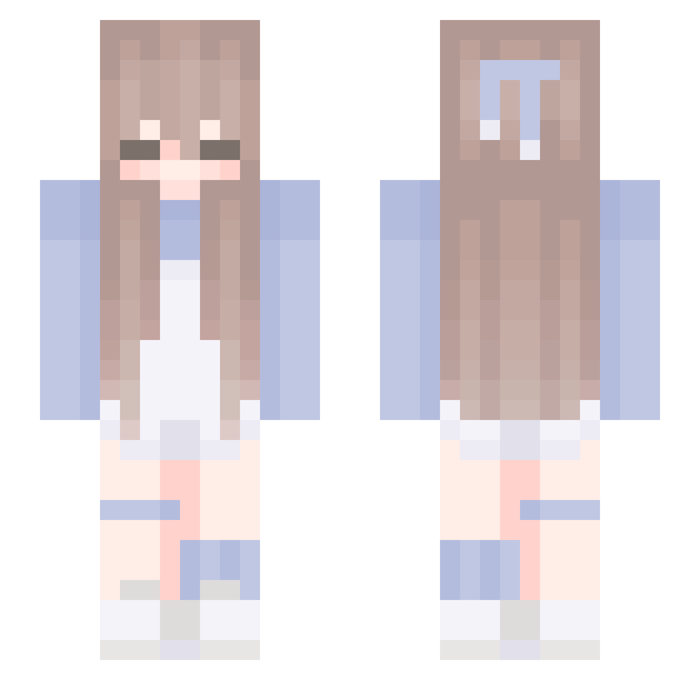REDsourpatchkid Minecraft skin, front and back view