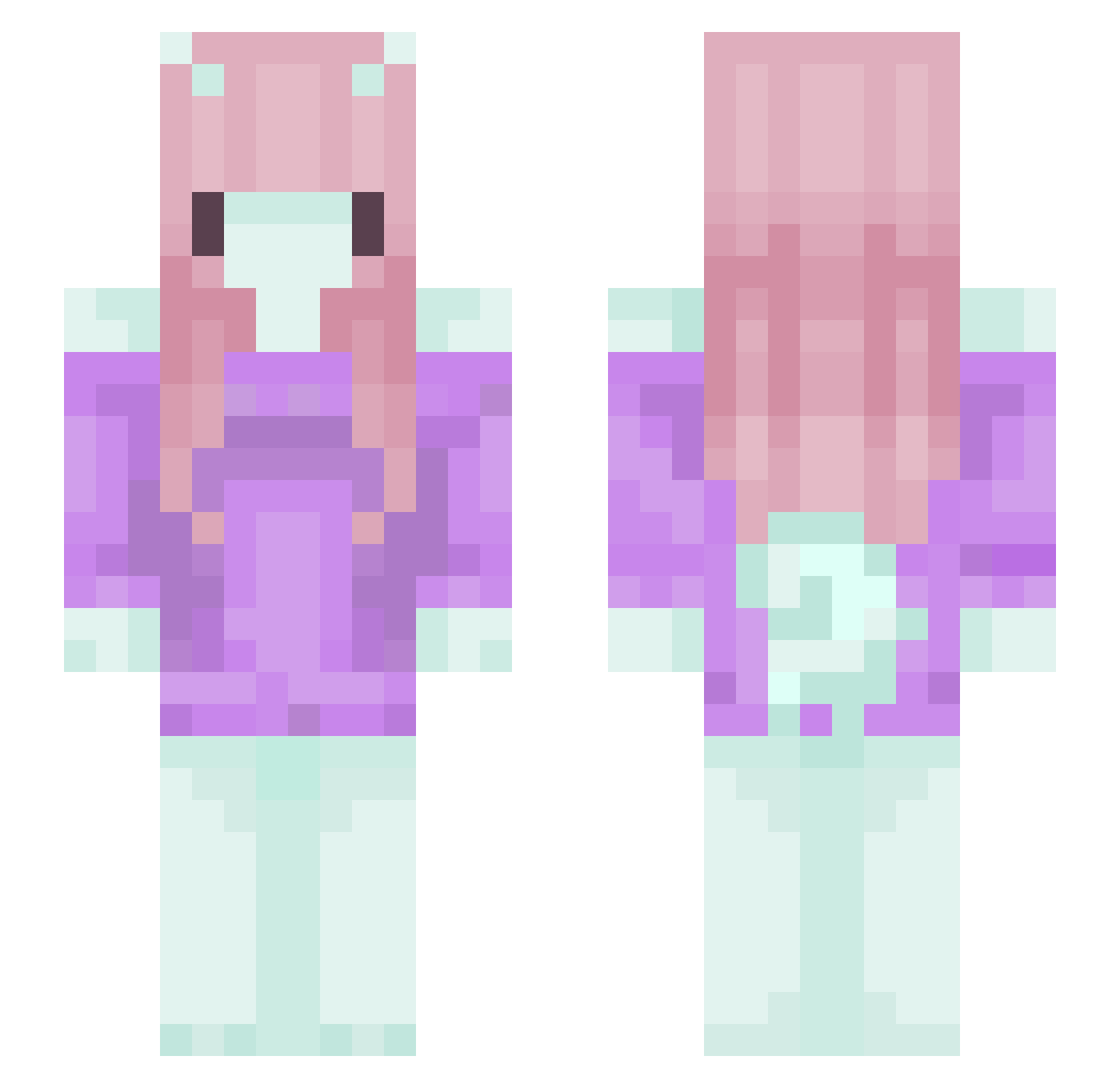 Sleepii33_ Minecraft skin, front and back view
