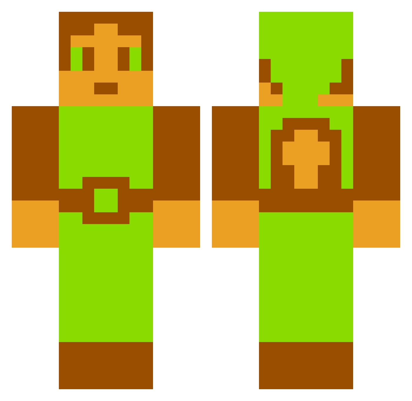 toddlerharmer Minecraft skin, front and back view