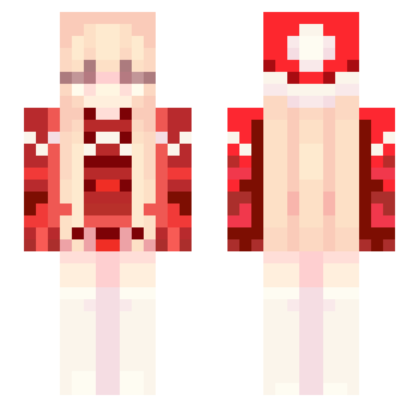 SkyDreamCGN Minecraft skin, front and back view