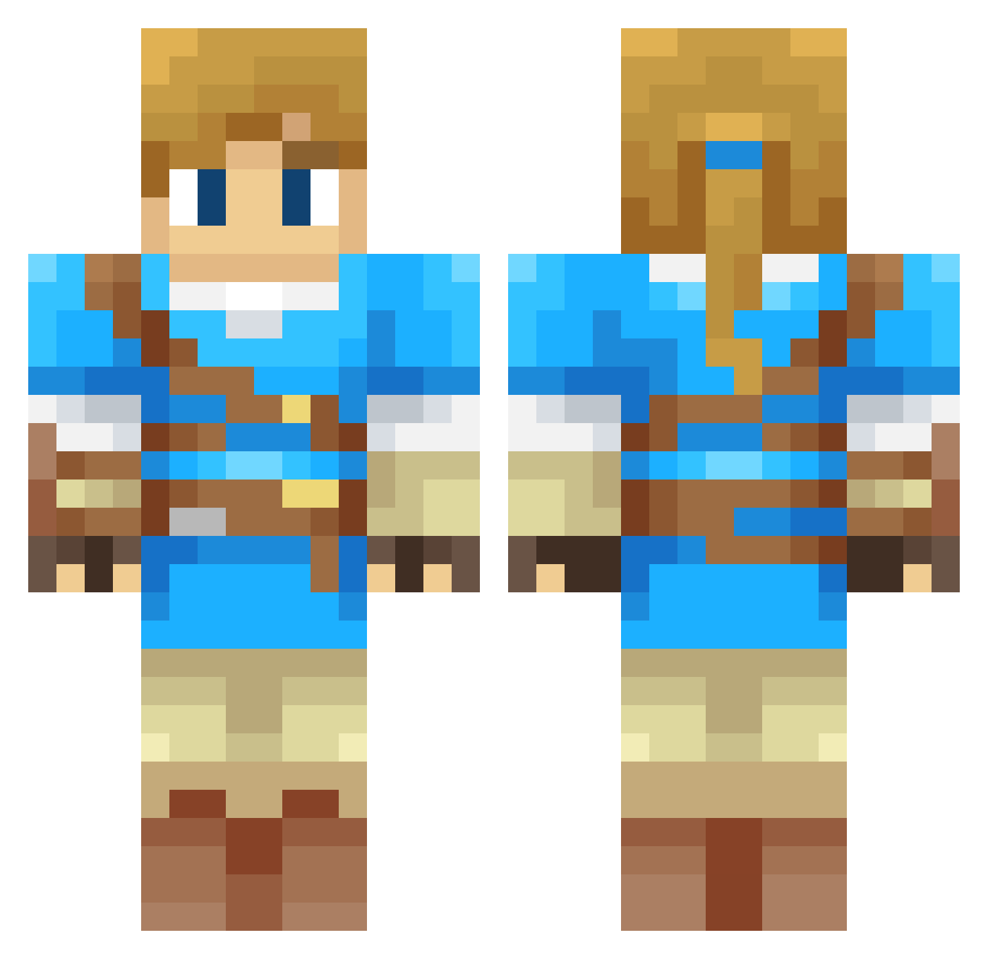 Mr_schrott Minecraft skin, front and back view