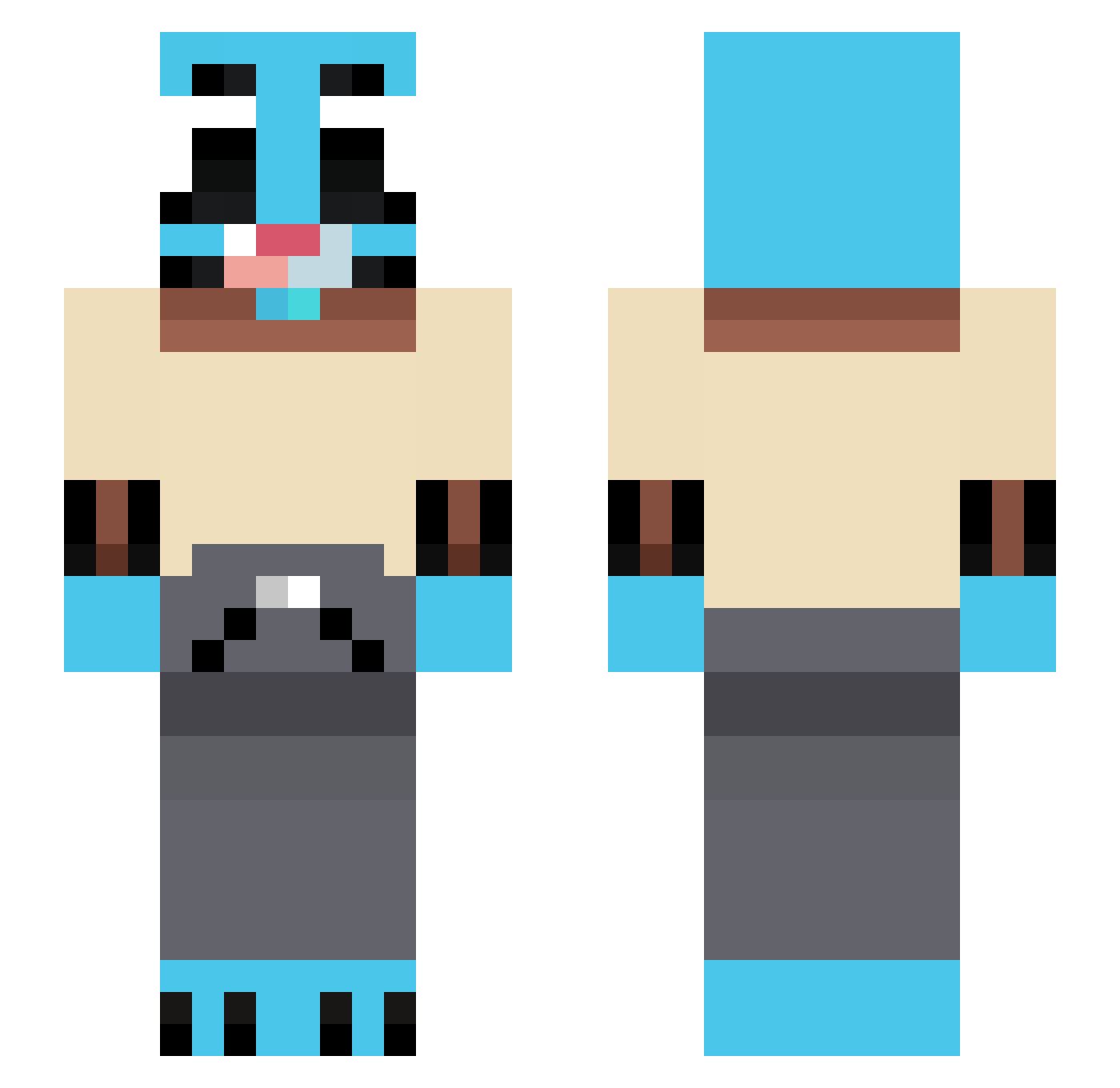 saulitolindo Minecraft skin, front and back view
