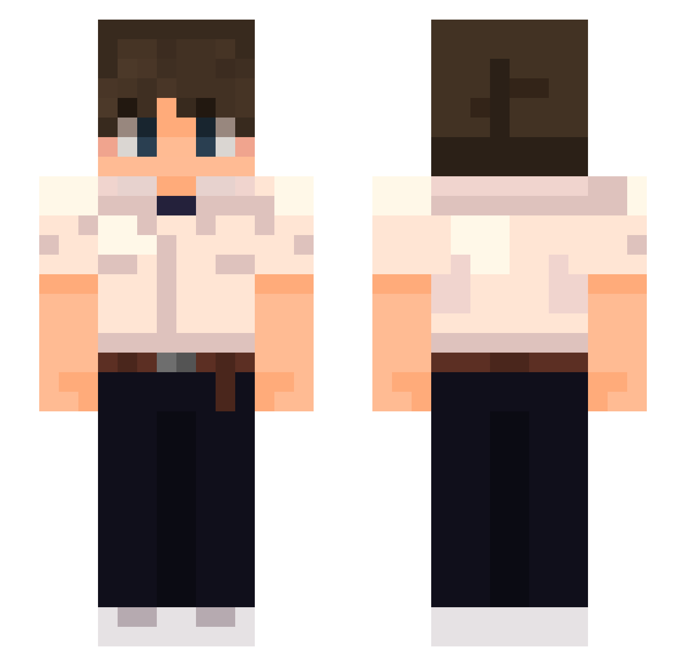 Shadowfreddy2023 Minecraft skin, front and back view