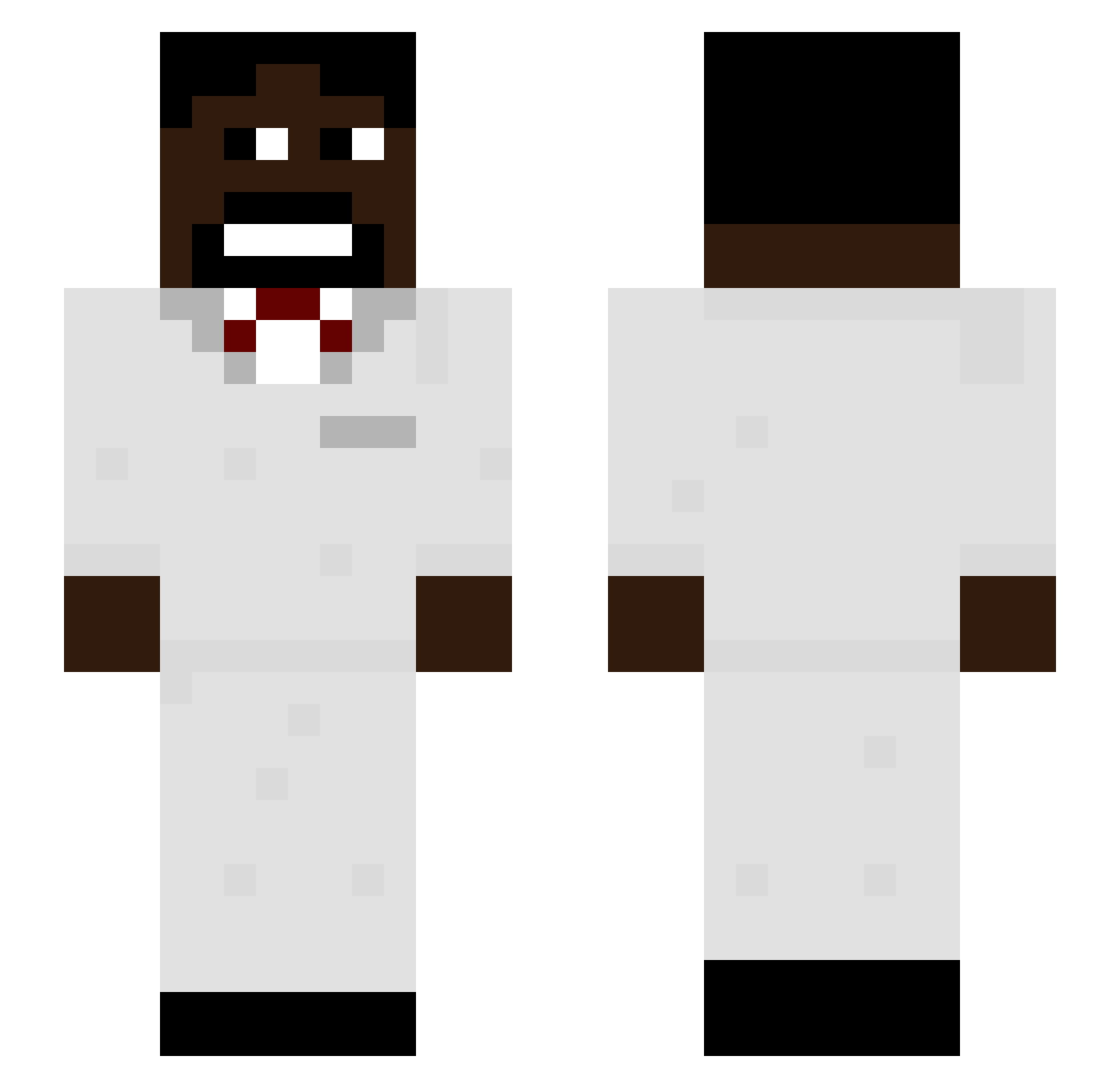 RaZorExD Minecraft skin, front and back view