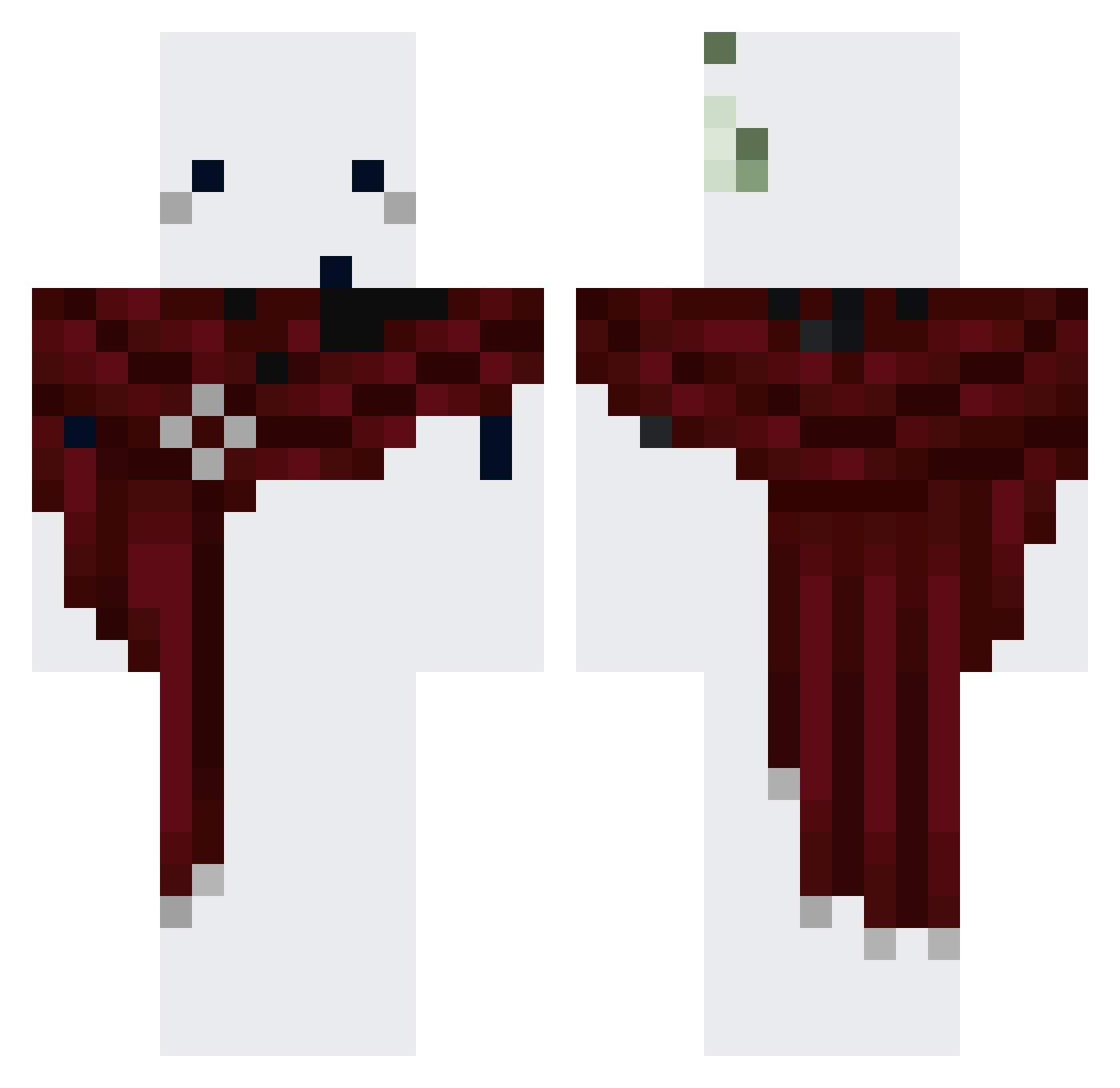 Sueton_ Minecraft skin, front and back view