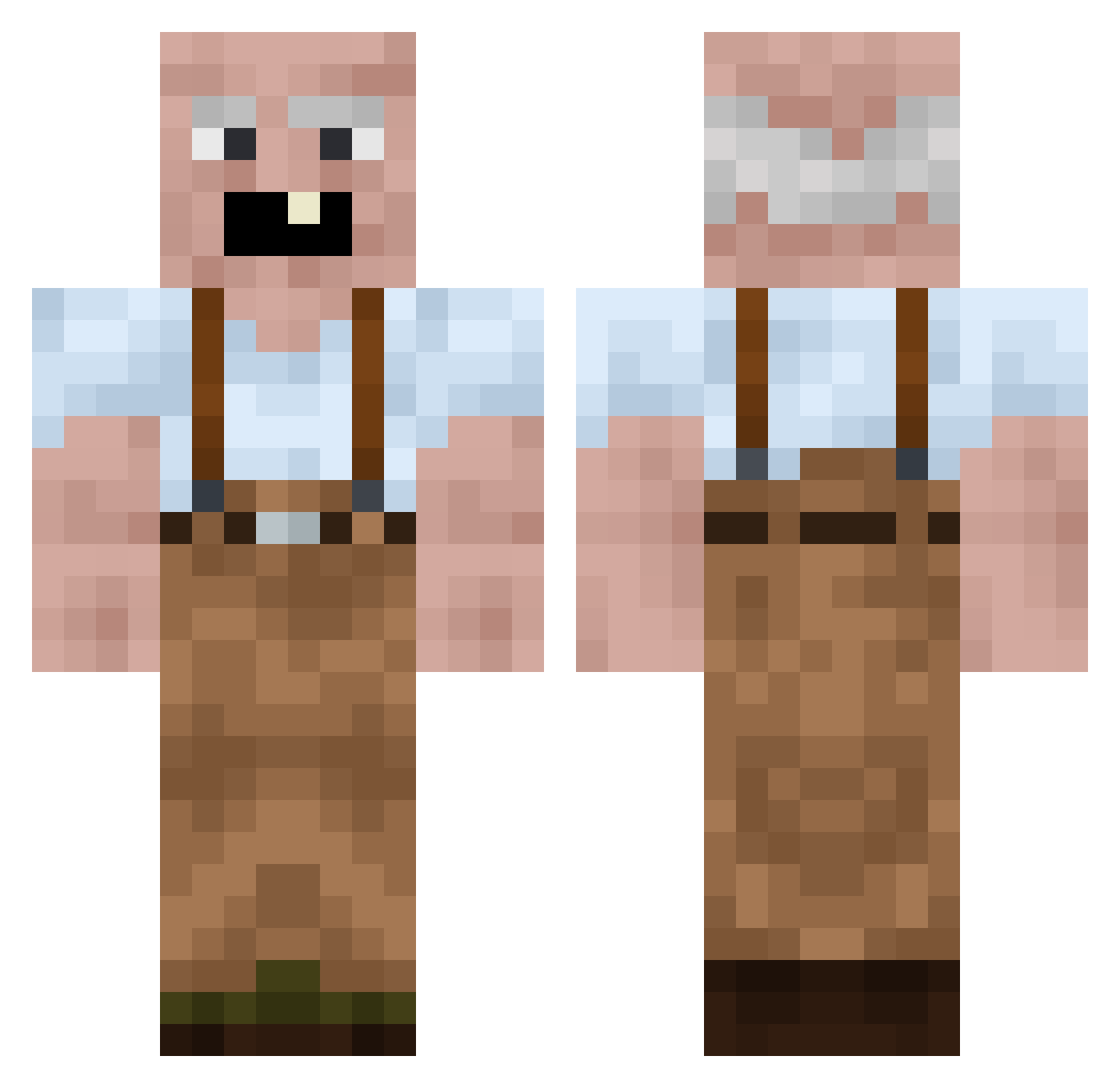 Lemuas_DE Minecraft skin, front and back view