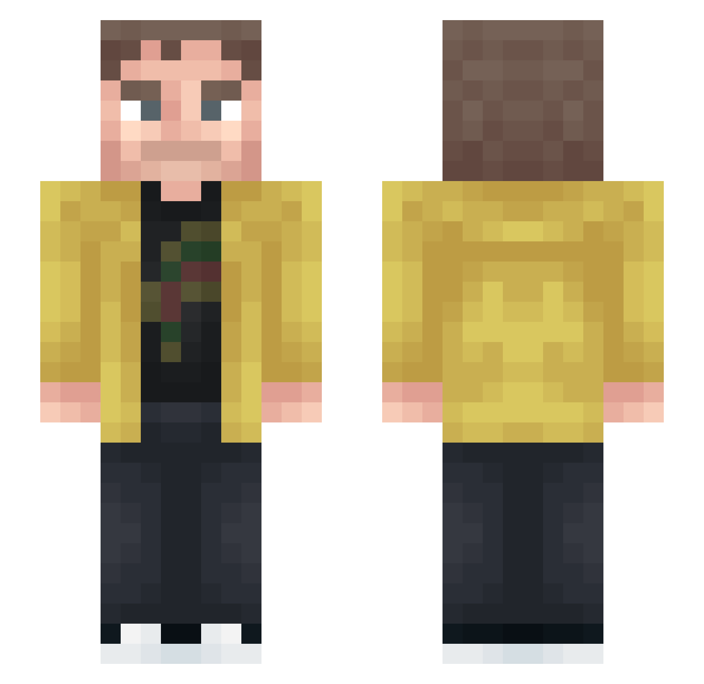 awshuqz Minecraft skin, front and back view