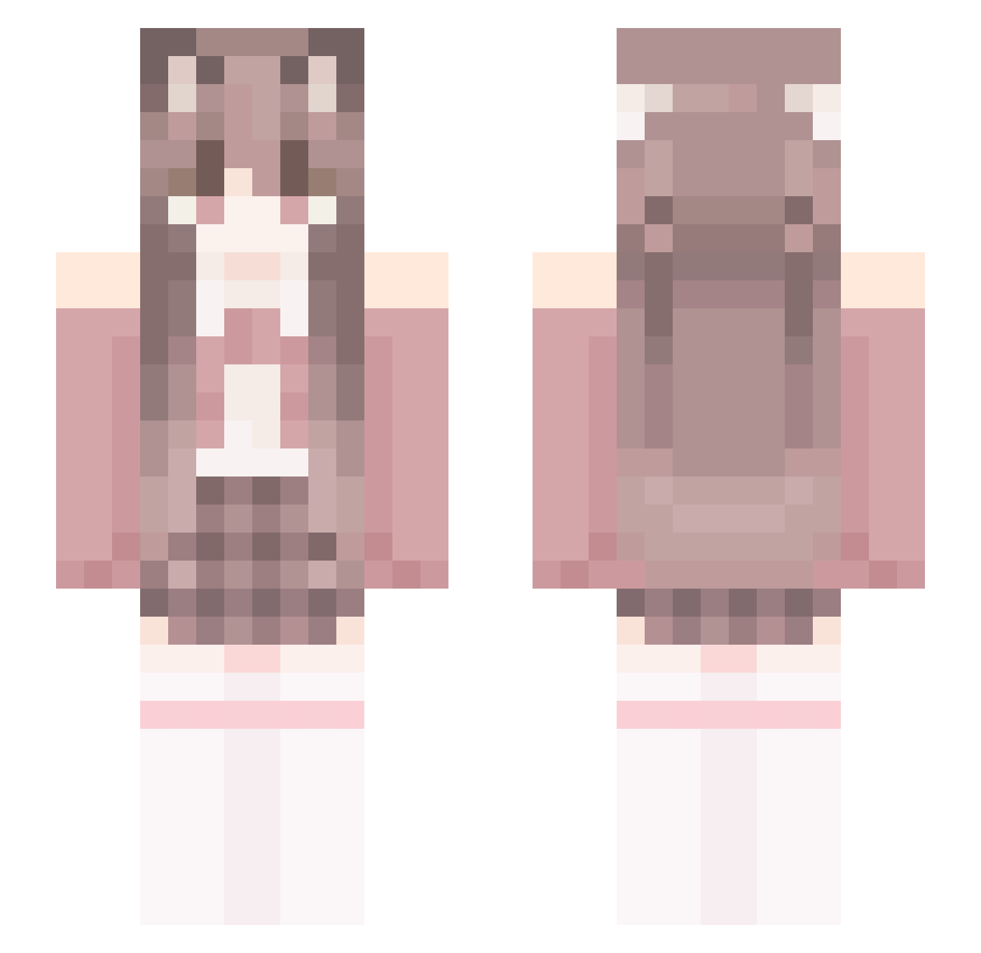shfx_ Minecraft skin, front and back view