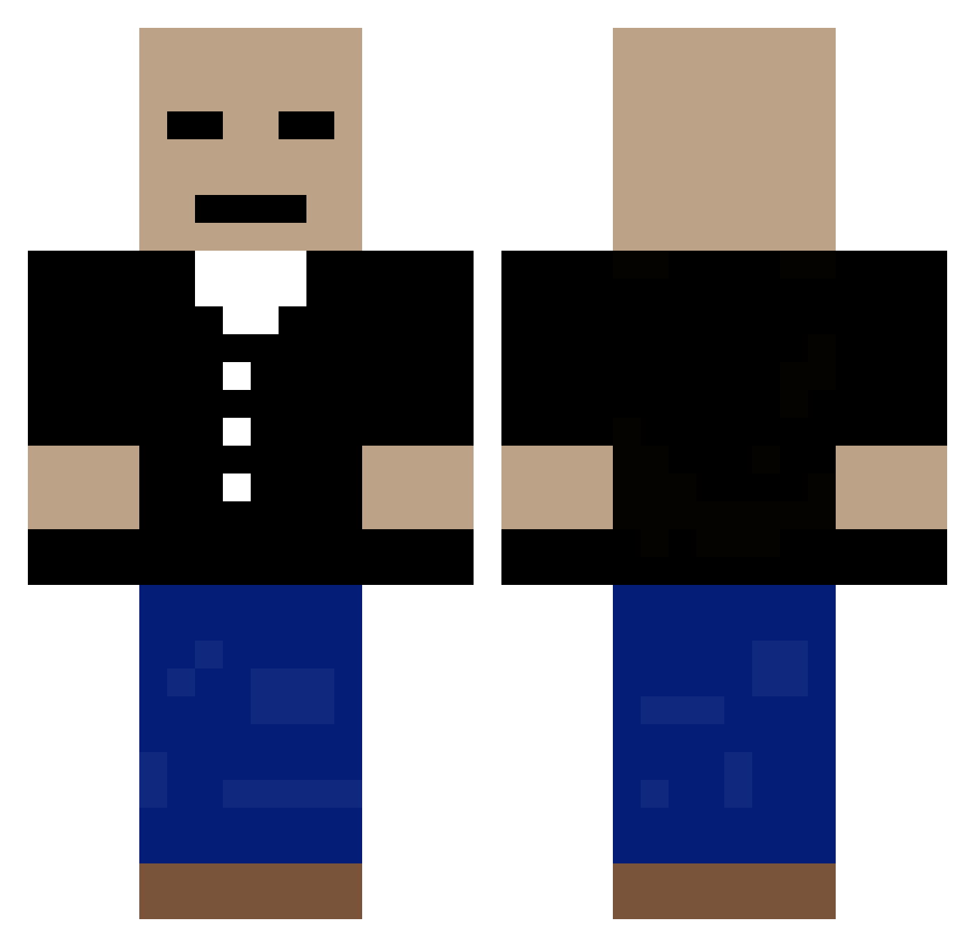 snaky906 Minecraft skin, front and back view