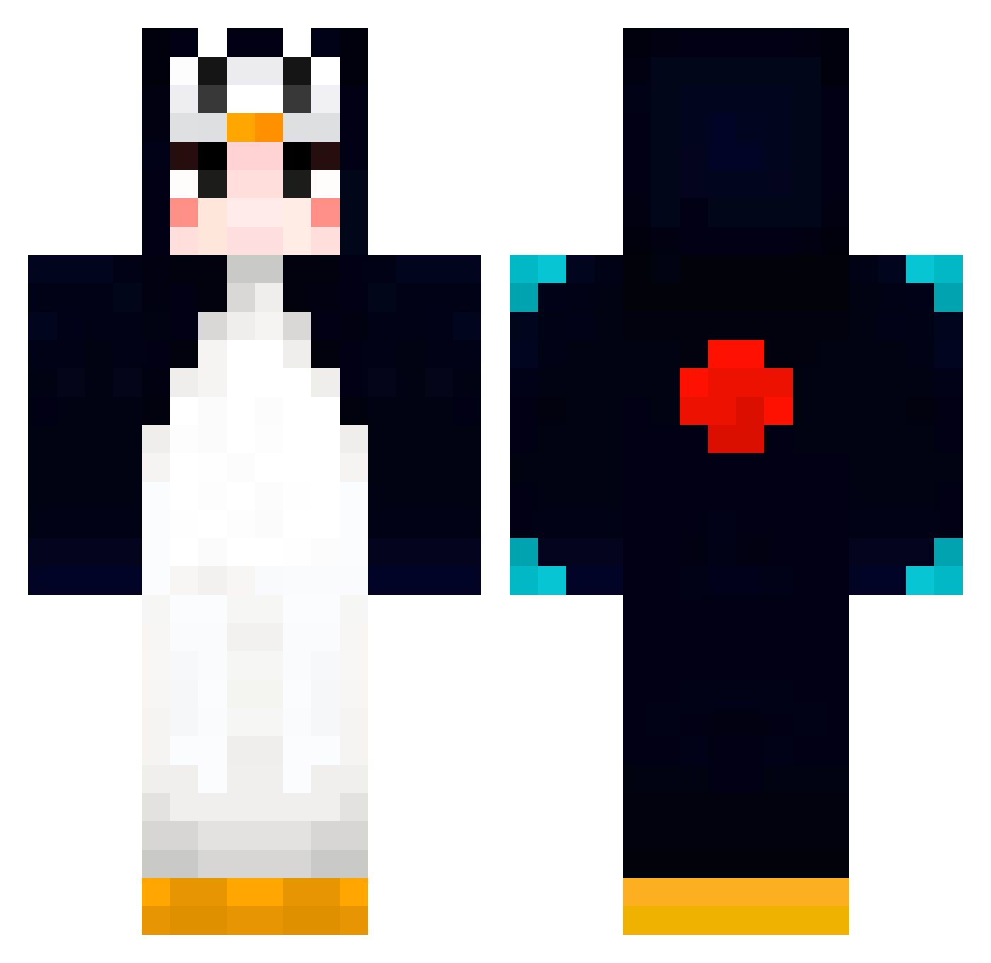 Pro_Cannon Minecraft skin, front and back view