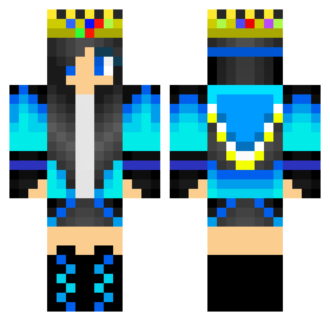 SmearyLotus8357 Minecraft skin, front and back view