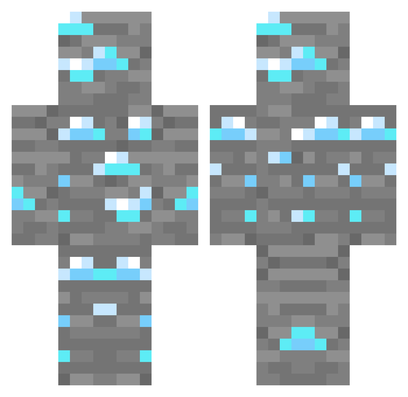 John_F_Kennedy59 Minecraft skin, front and back view