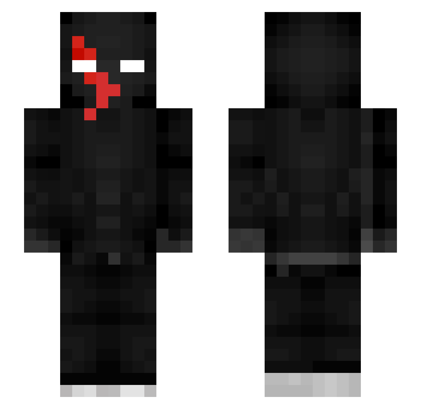 Tiid Minecraft skin, front and back view